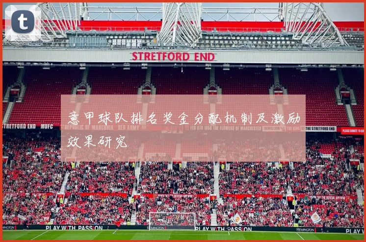 意甲球队排名奖金分配机制及激励效果研究
